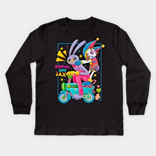 Pomni and jax The amazing digital circus Kids Long Sleeve T-Shirt